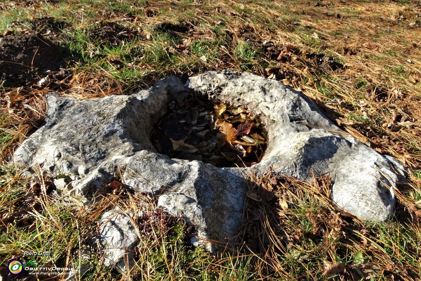 33 Curiosa polla scavata in un masso, usata un tempo come mortaio.JPG